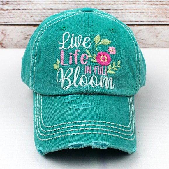 Accessories - NWT "Live Life Full Bloom" Cap